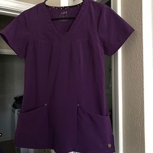Eggplant scrub top